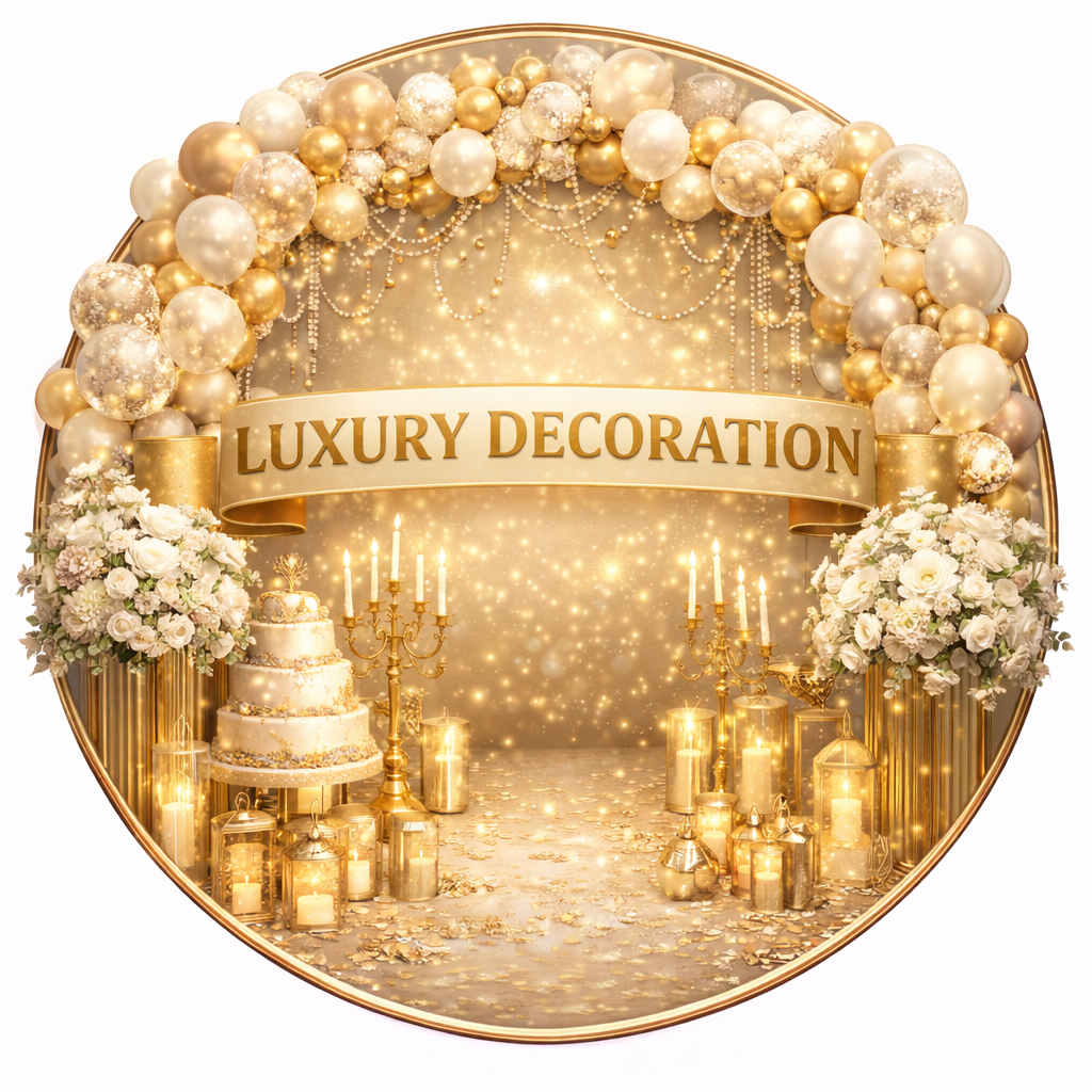 luxury birthday setup