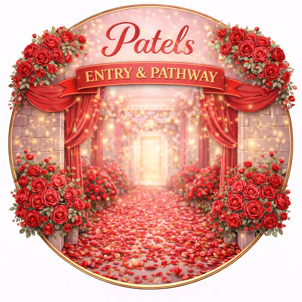 petal entrance decor